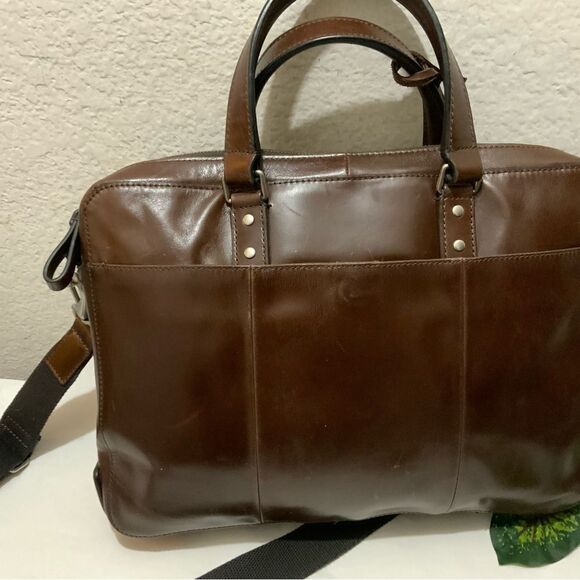 NWT Fossil Defender Eco Leather Brief Bag - Picture 4 of 16